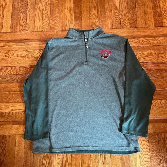 Minnesota wild‎ three quarter zip pull over - Picture 1 of 5
